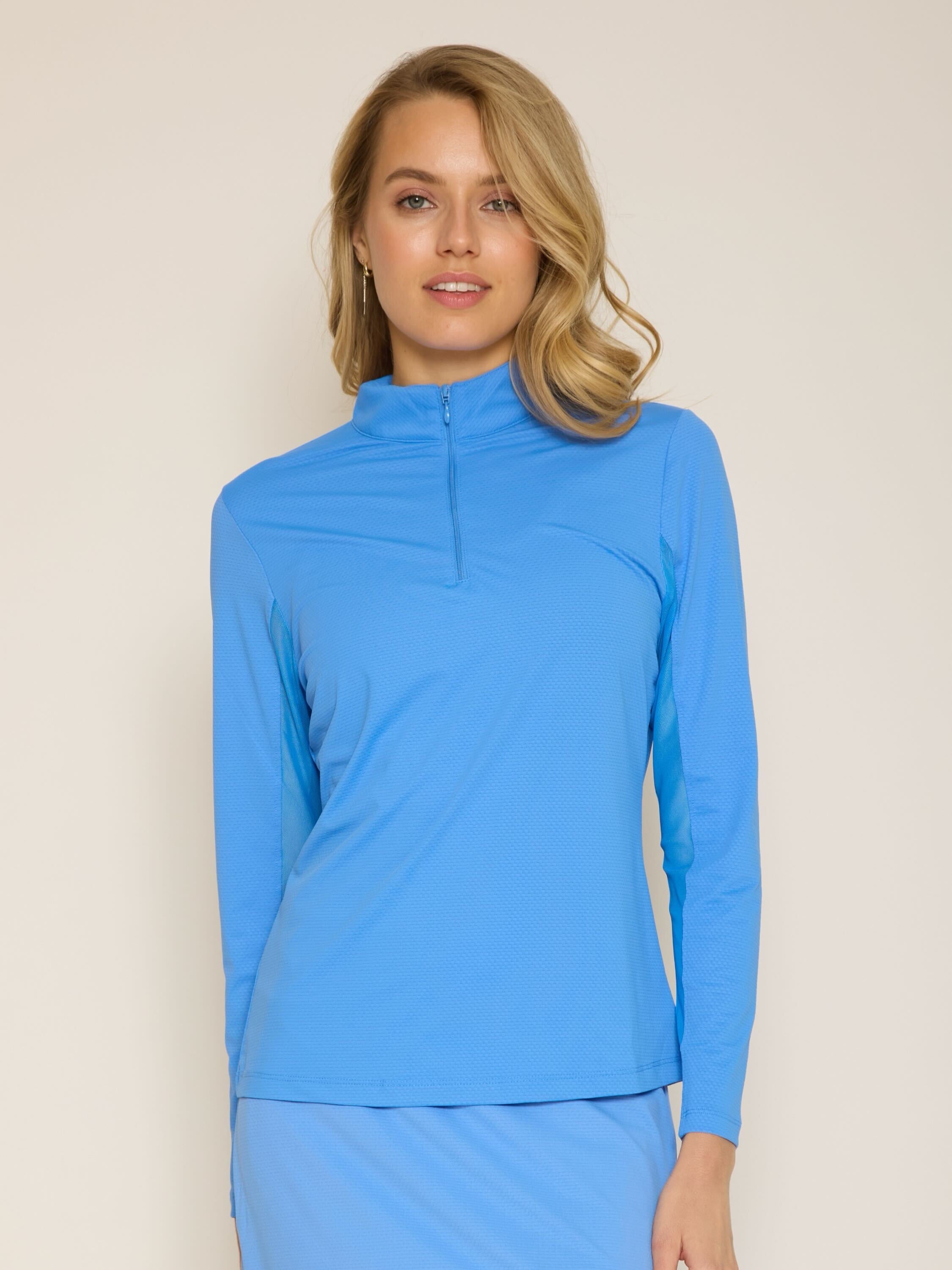 Danielle Mock Neck Top Solid