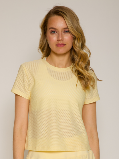 Open Back Short Sleeve Honey Tee