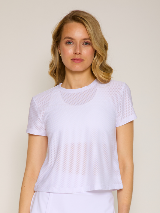 Open Back Short Sleeve Honey Tee