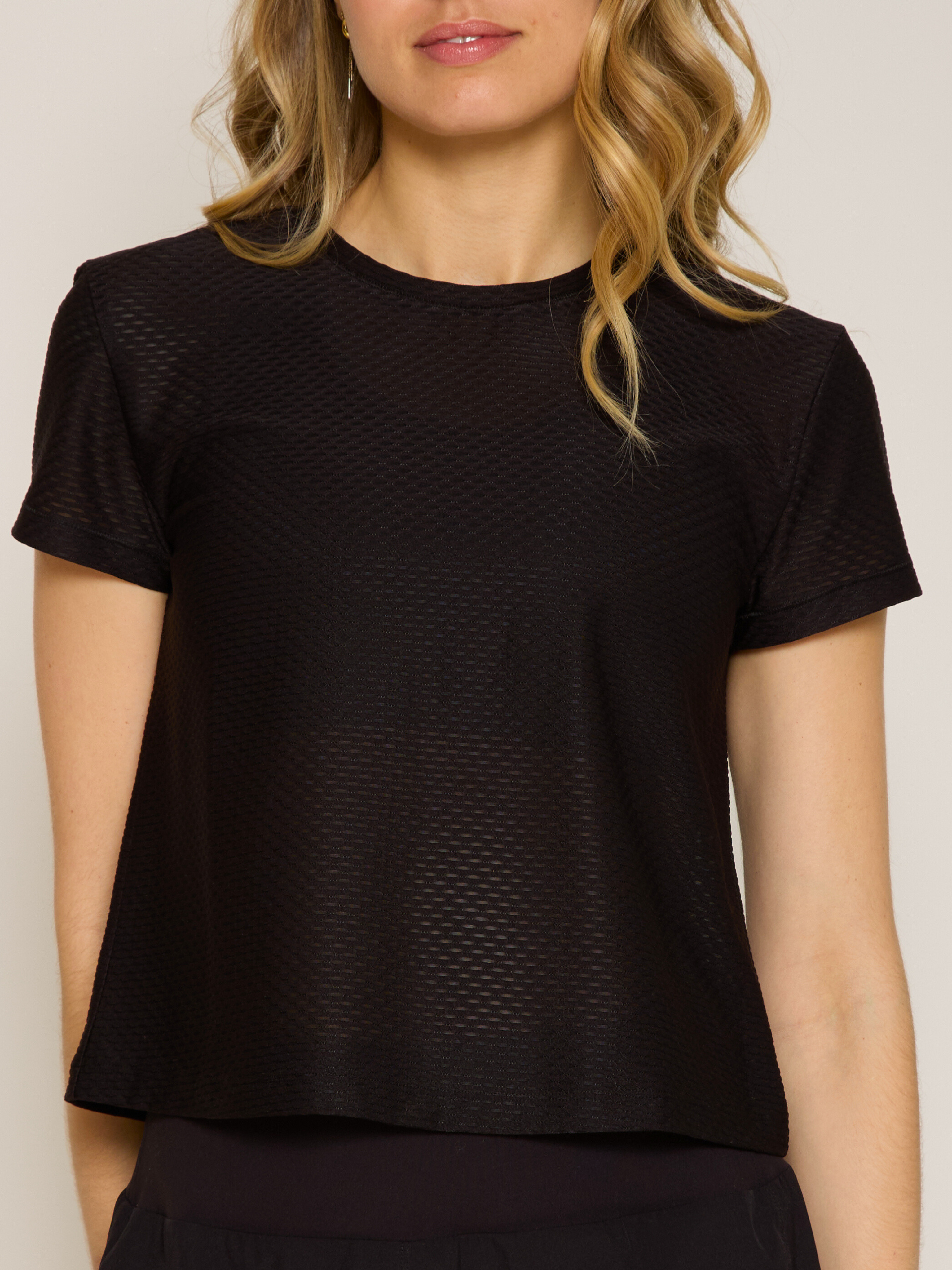 Open Back Short Sleeve Honey Tee in Various Colors