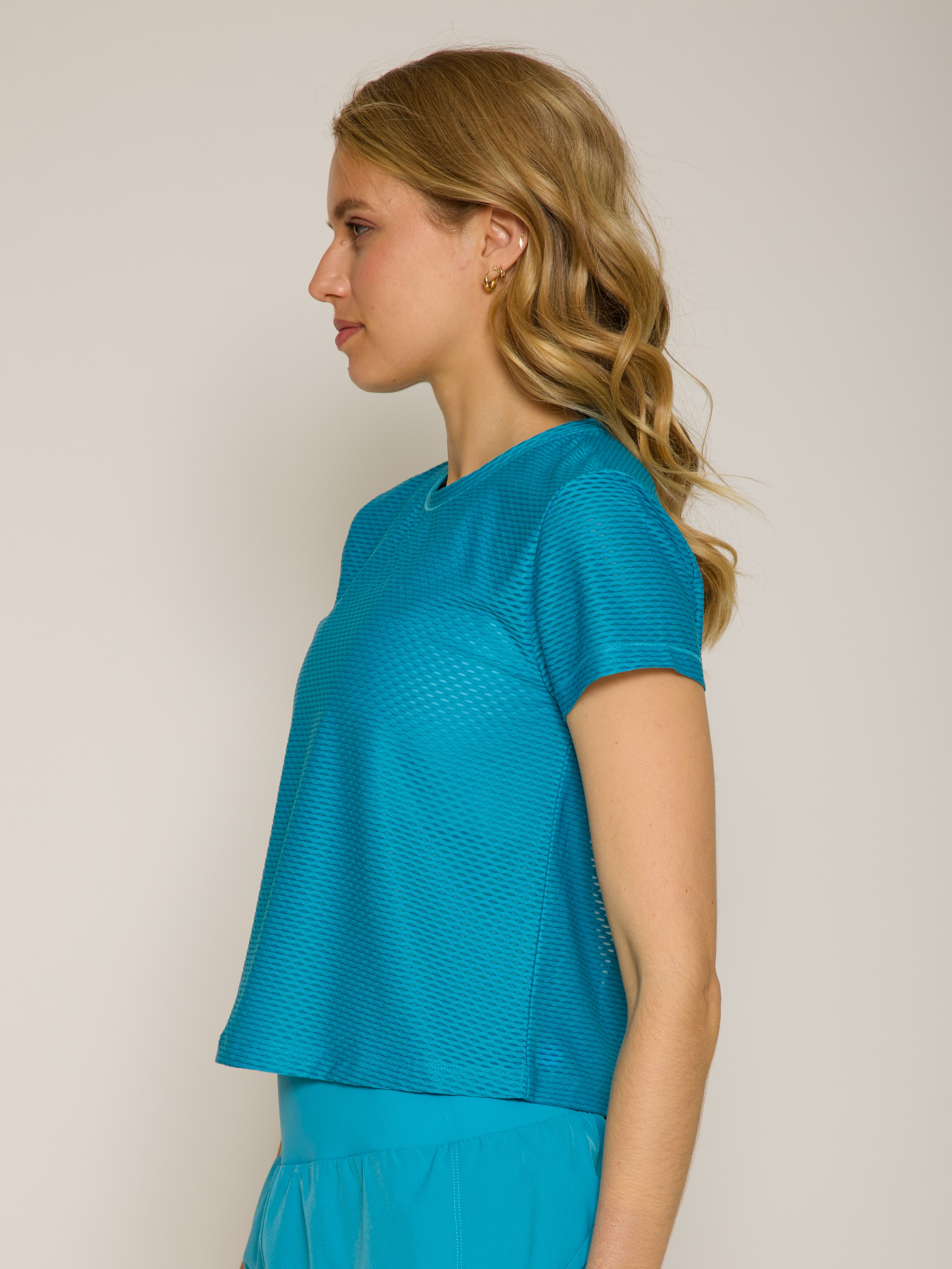 Open Back Short Sleeve Honey Tee in Various Colors
