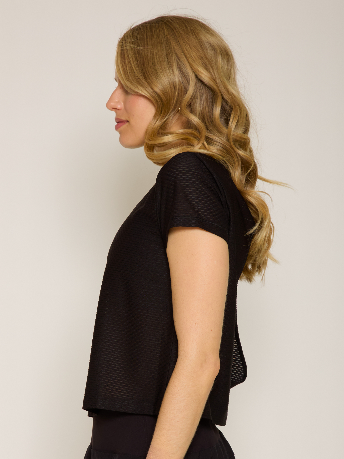 Open Back Short Sleeve Honey Tee