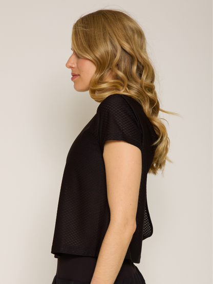 Open Back Short Sleeve Honey Tee