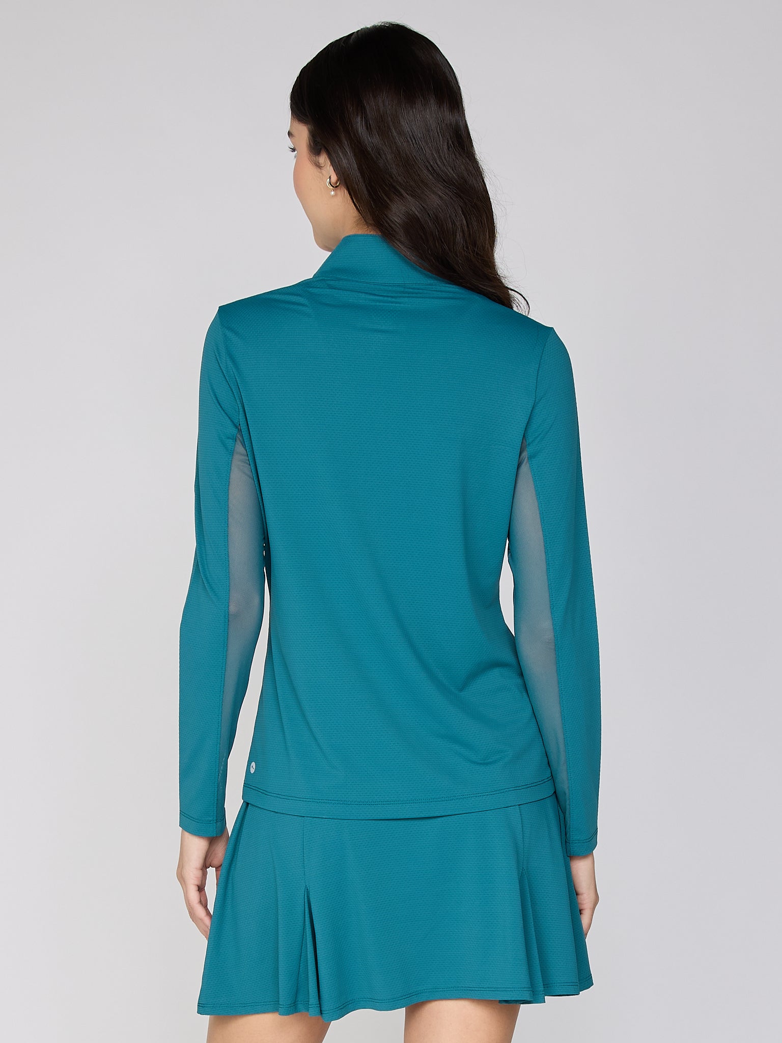 Danielle Mock Neck Top Solid