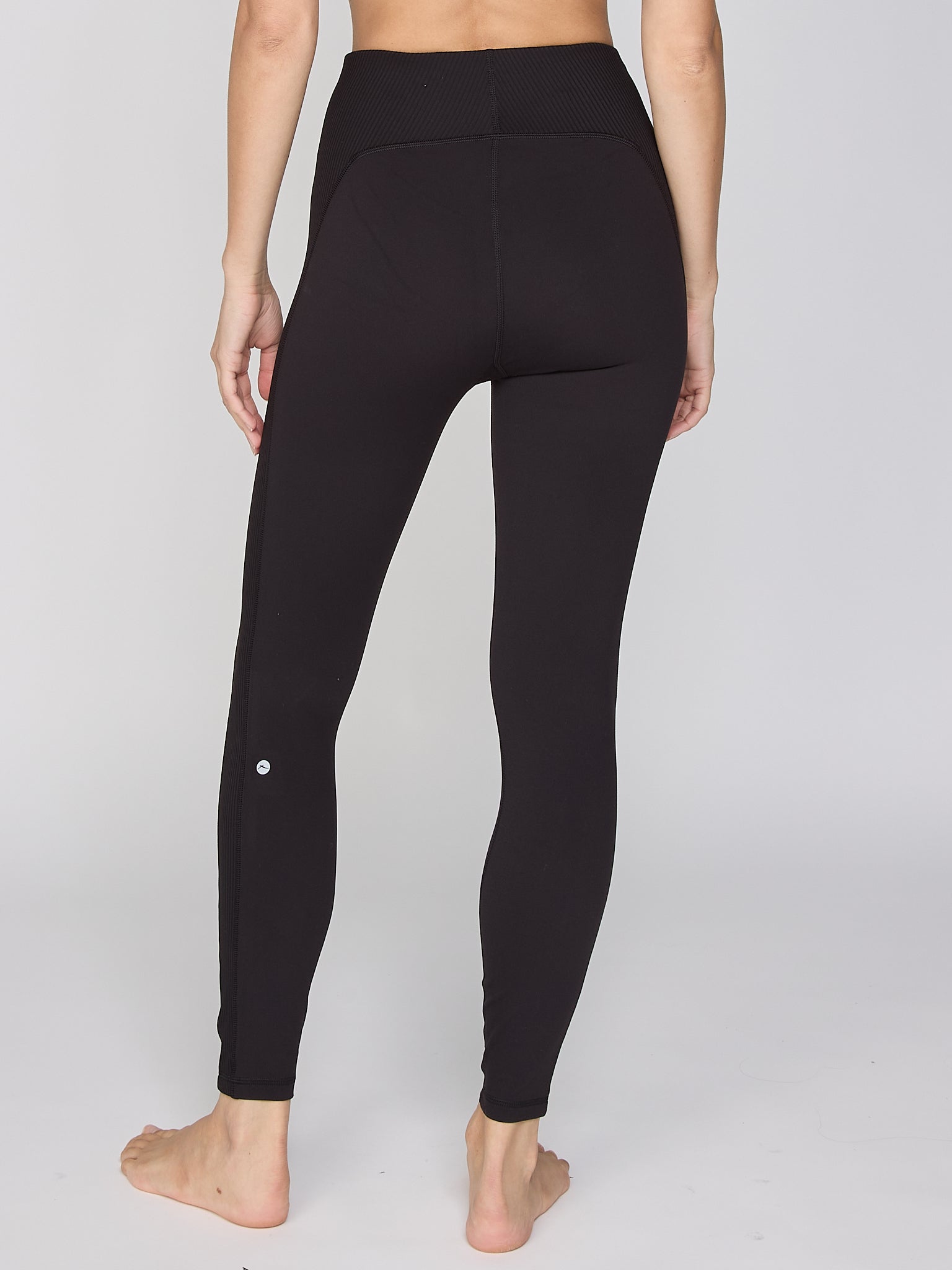 Rib Insert legging in Magenta